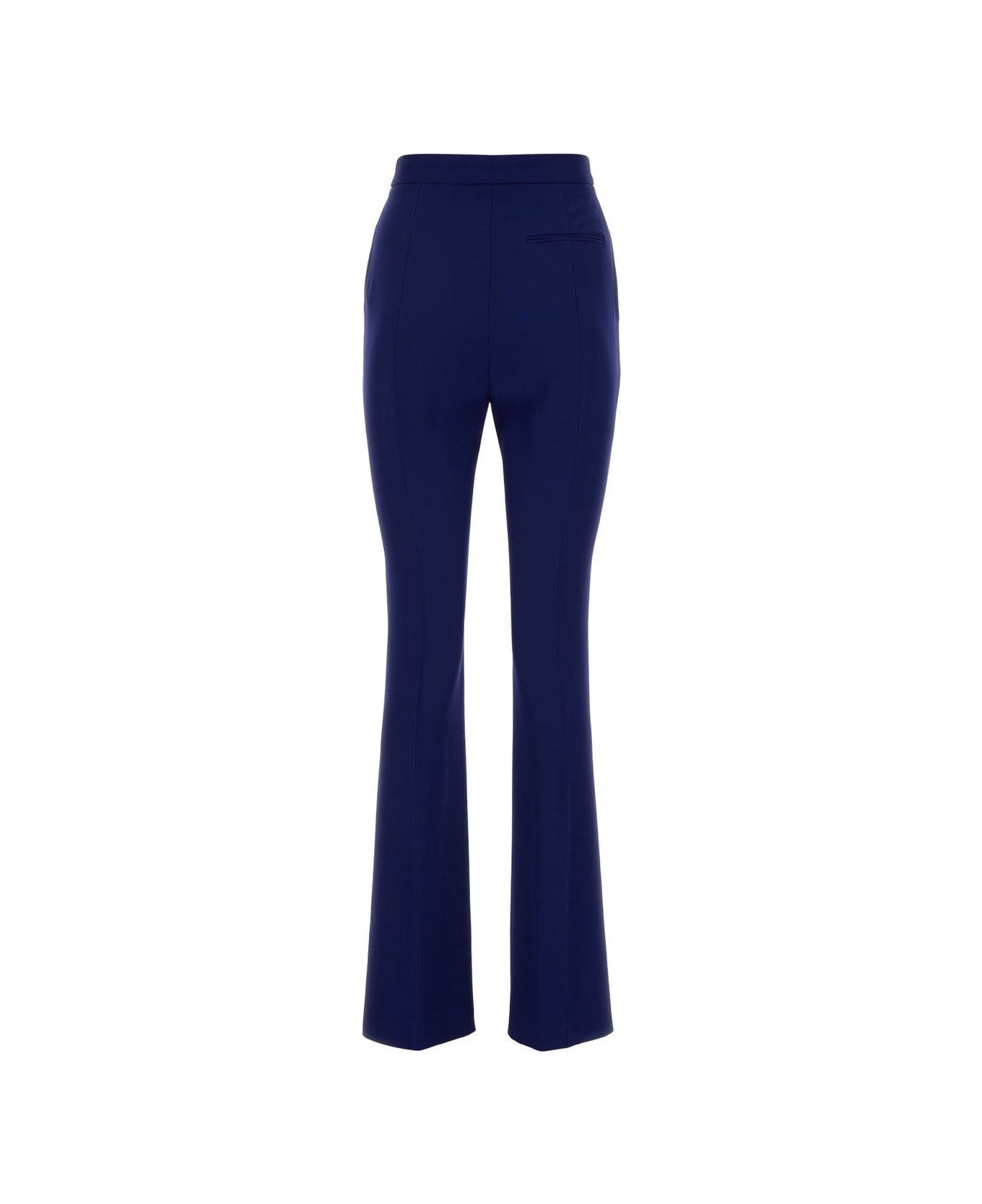 Alexander McQueen High-waisted Bootcut Slim Trousers - Electric navy