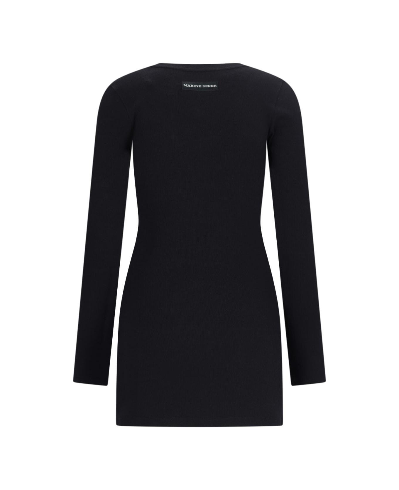Marine Serre Logo Mini Dress - Black