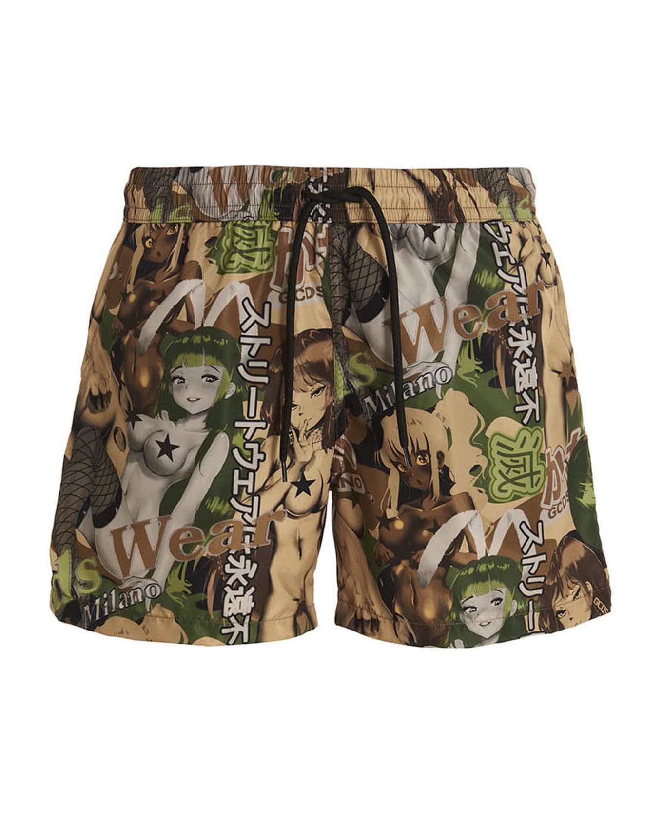 GCDS 'gcds Hentai' Swim Shorts - Multicolor 水着