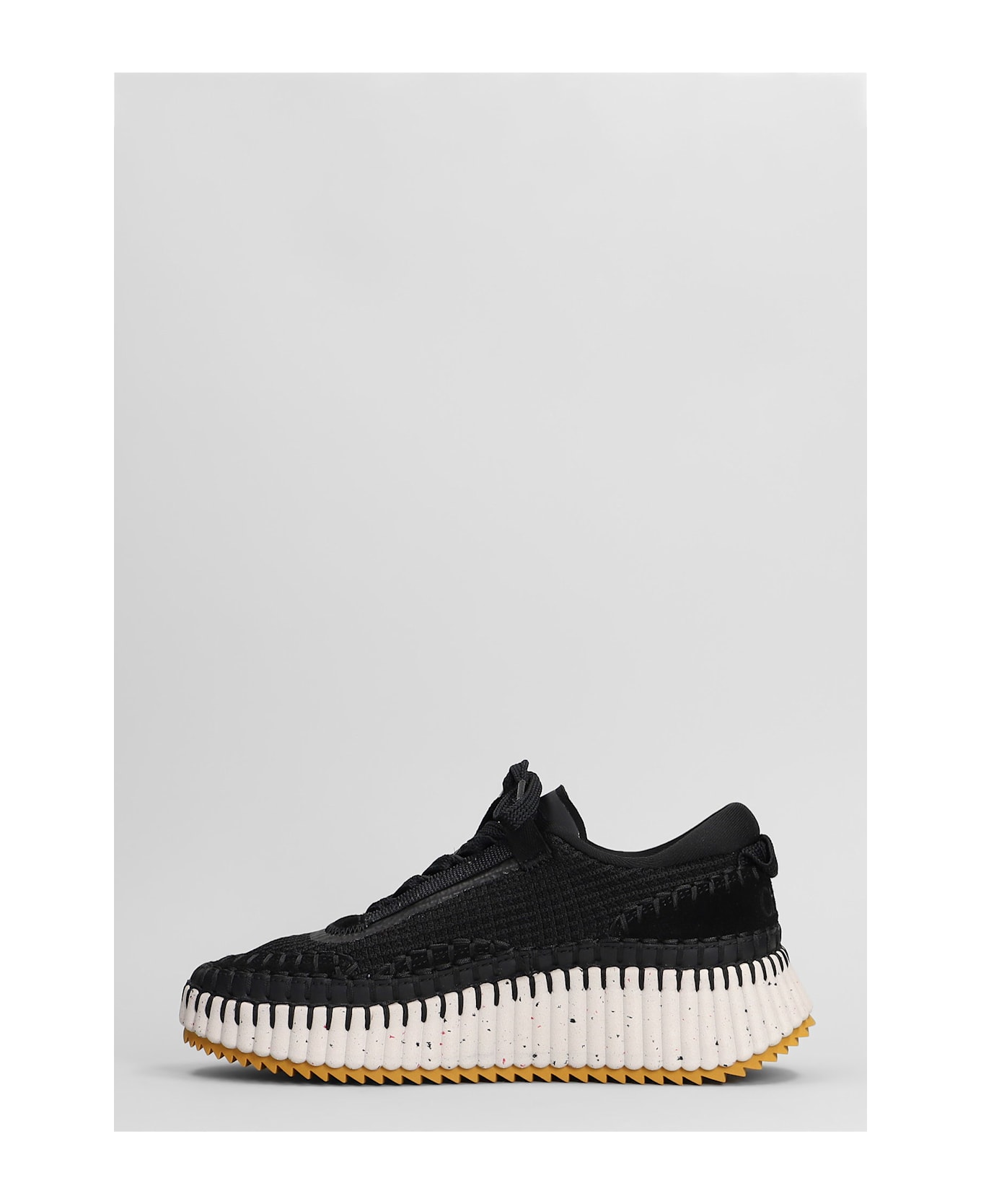 Chloé Nama Sneakers In Black Fabric - black