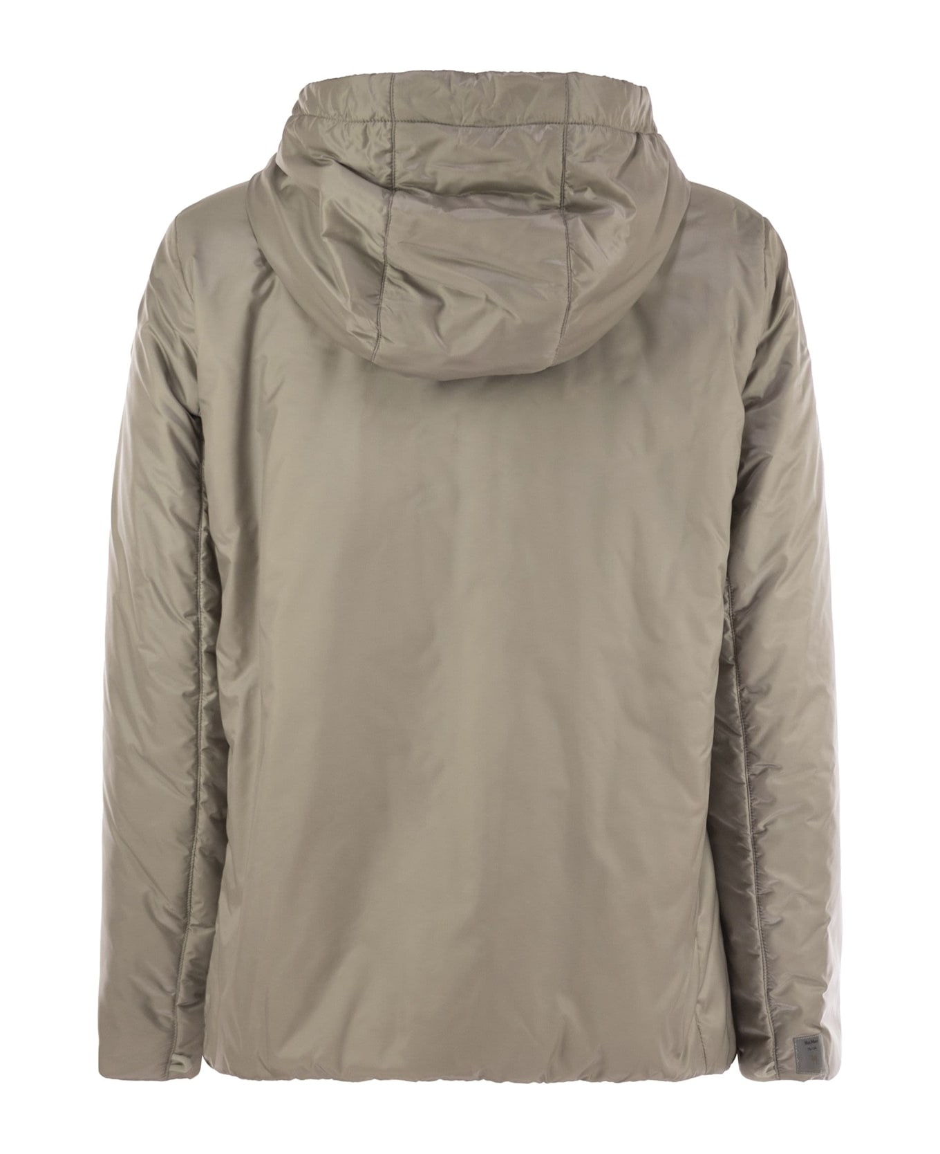Max Mara The Cube 'greenh' Down Jacket - Light Grey