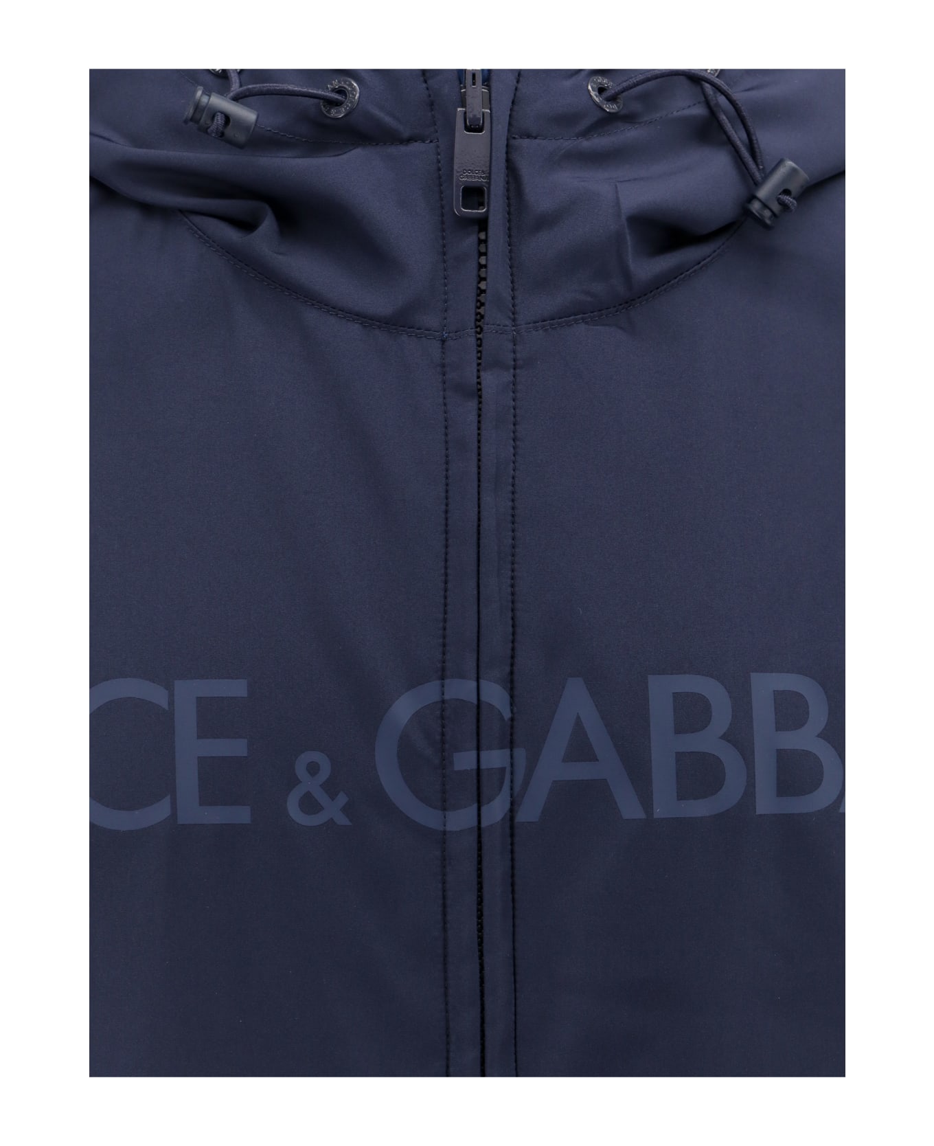 Dolce & Gabbana Windbreaker Logo Jacket - Blue