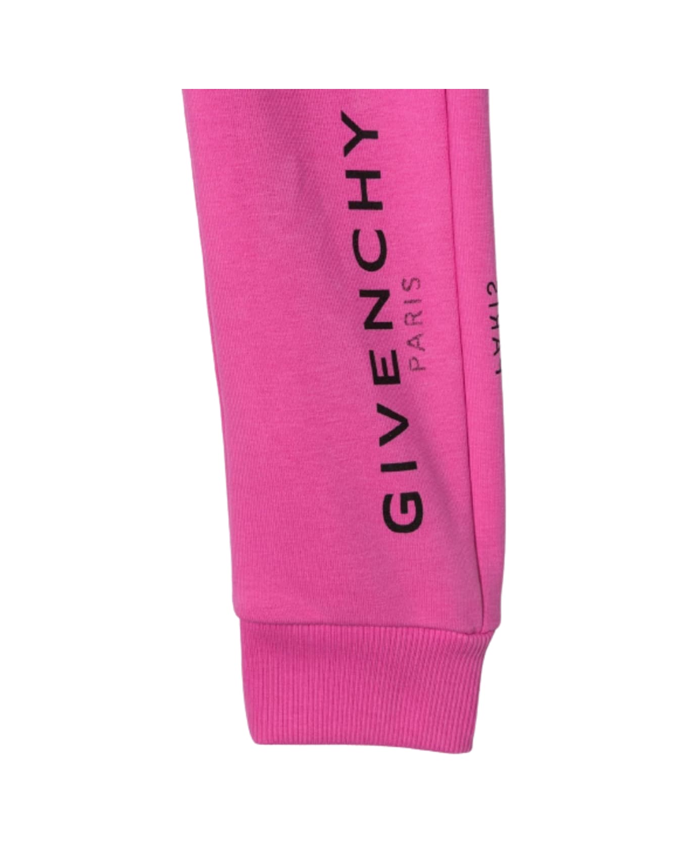 Givenchy Kids Girl's Pink Cotton Jogger With Logo Print - Fuxia