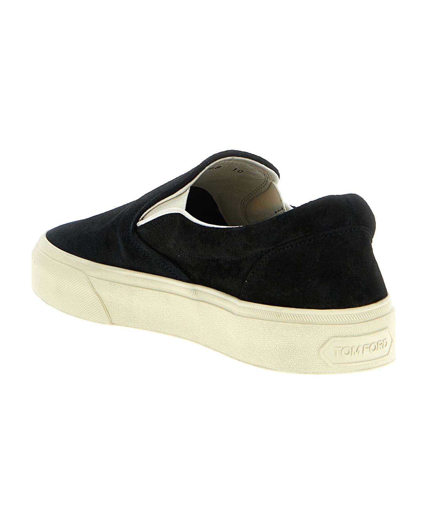 Tom Ford 'jude' Slip On Sneakers - White/Black スニーカー