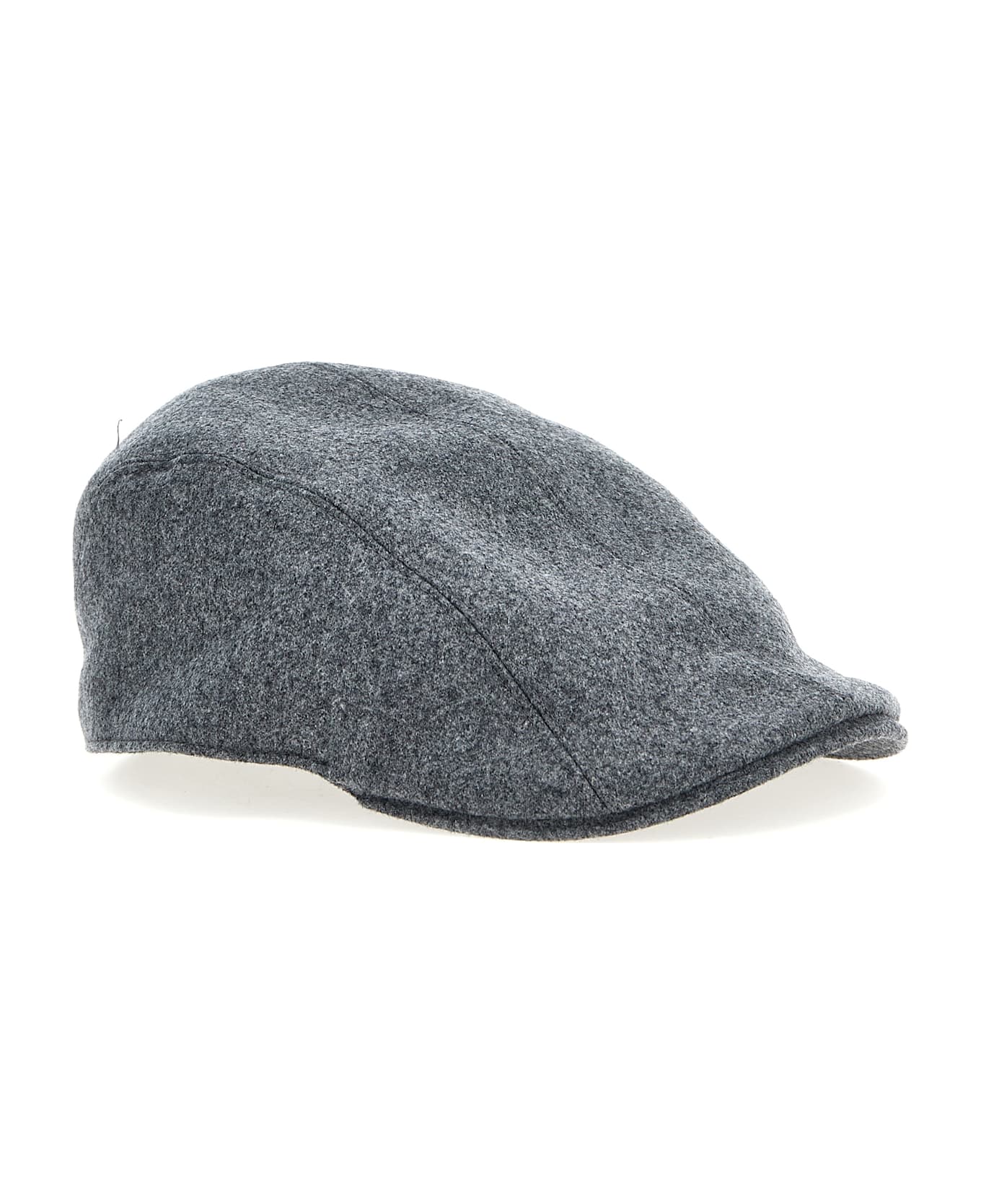 Brunello Cucinelli Logo Embroidery Hat - Gray