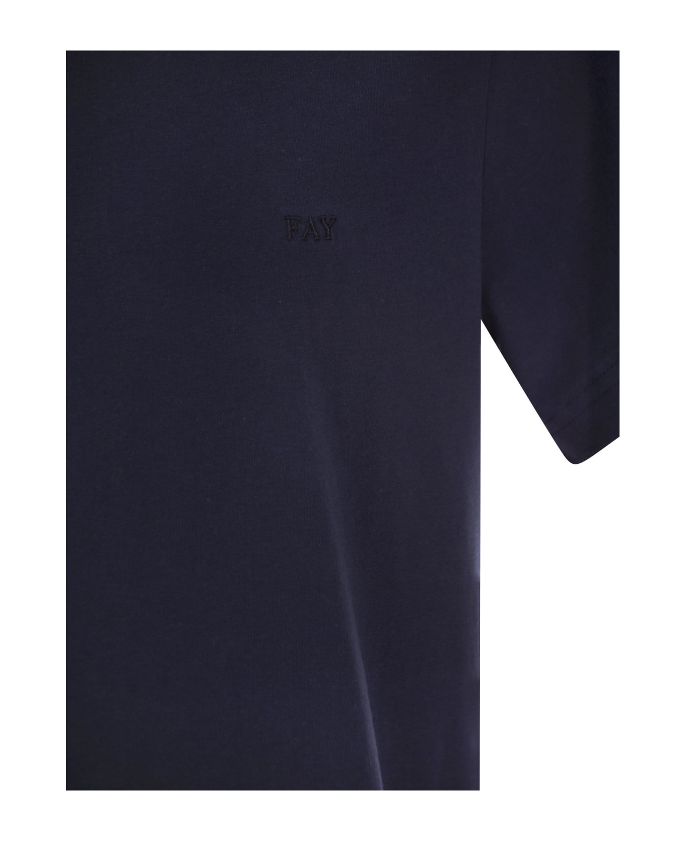 Fay Cotton T-shirt - Navy Blue シャツ