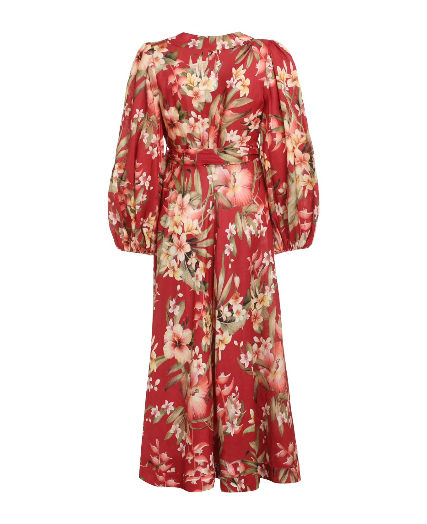 Zimmermann Lexi Linen Dress - red ワンピース＆ドレス