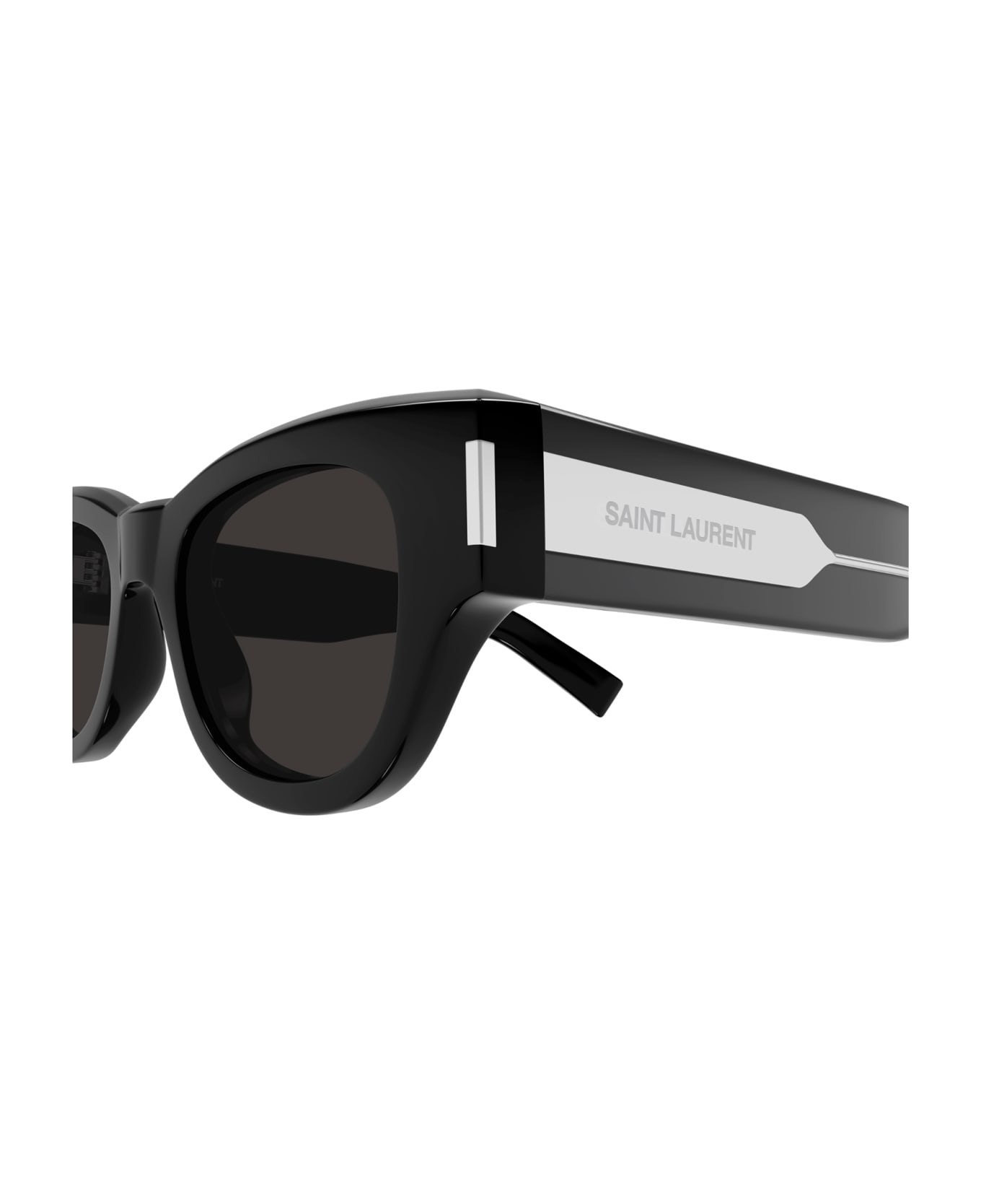 Saint Laurent Eyewear SL 573 Sunglasses - Black Crystal Grey