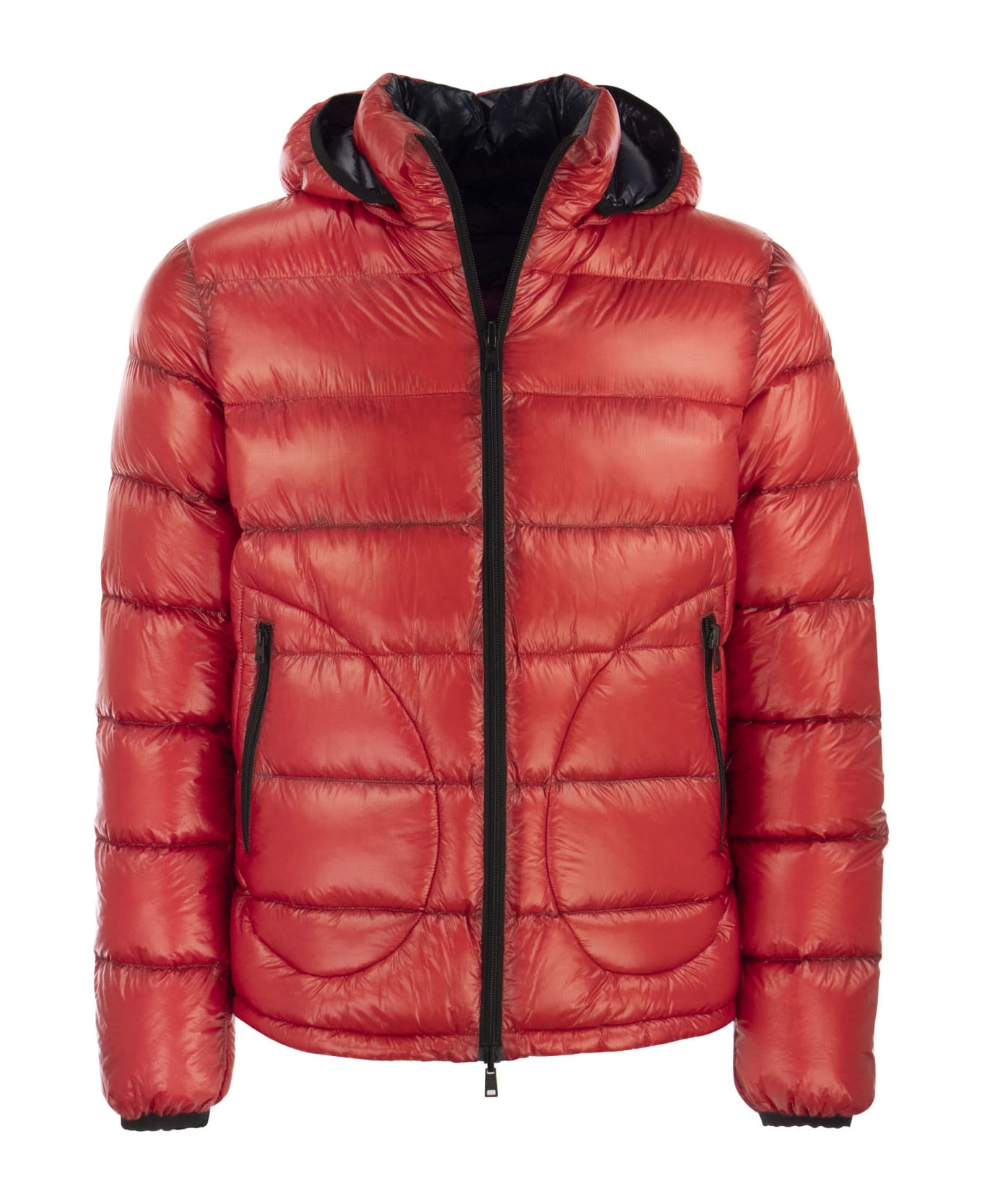 Herno Zip Pocket Padded Jacket - Red