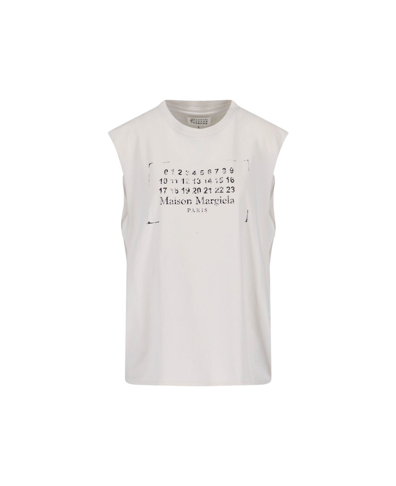 Maison Margiela Logo Tank Top - Butter