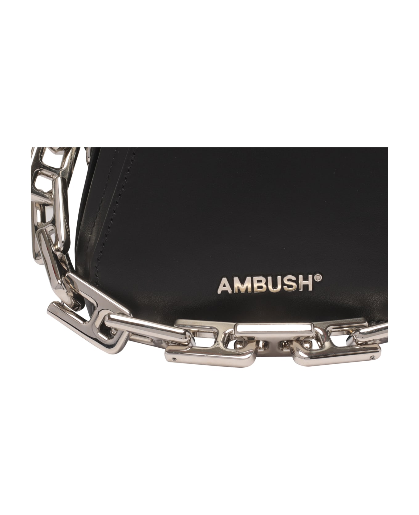 AMBUSH Tri Small Hand Bag - Black Silver トートバッグ
