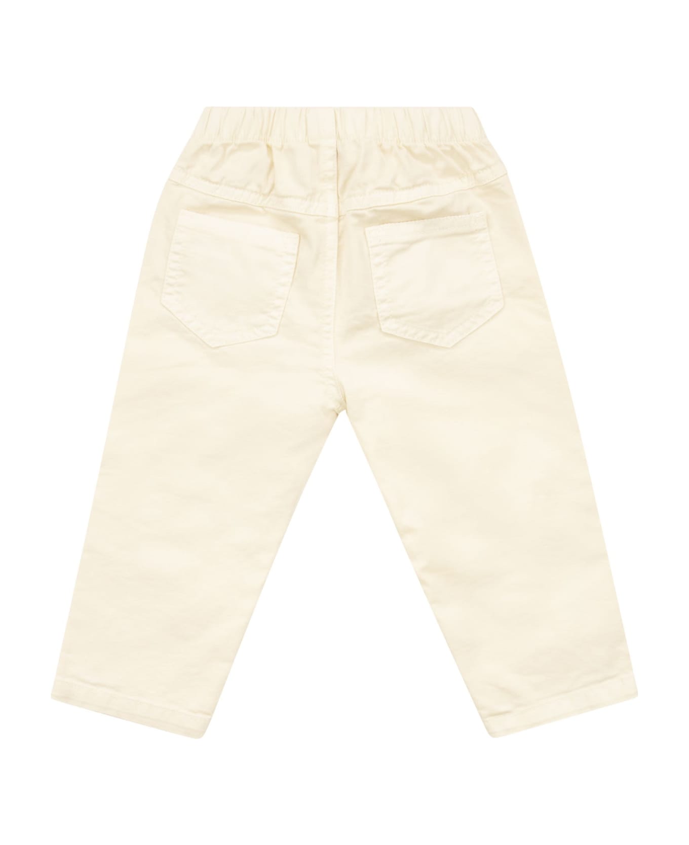 Il Gufo Cotton Trousers - Cream ボトムス