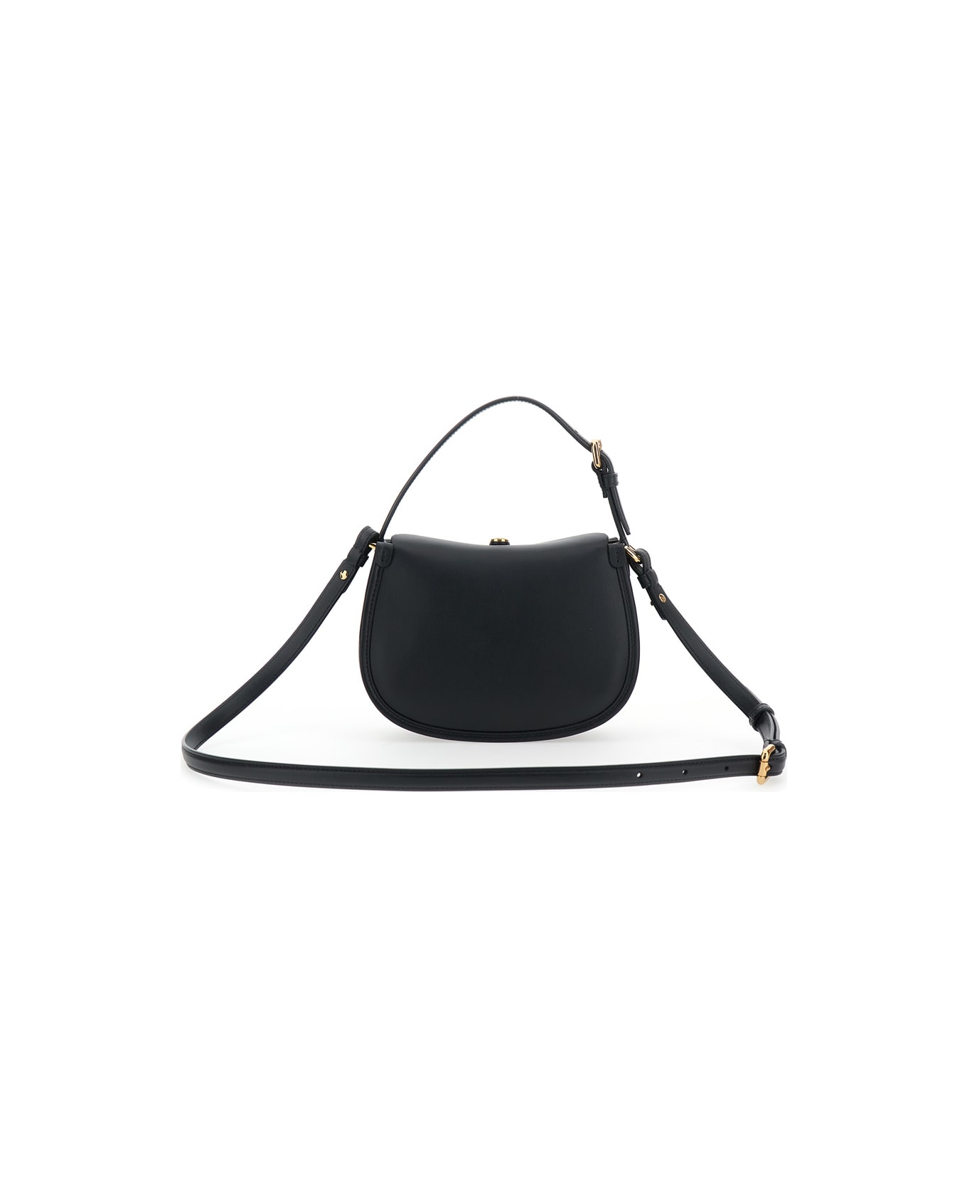 Etro 
pony Mini
 Black Crossbody Bag With Removable Shoulder Strap And Belt With Buckle On The Front In Leather Woman - Black