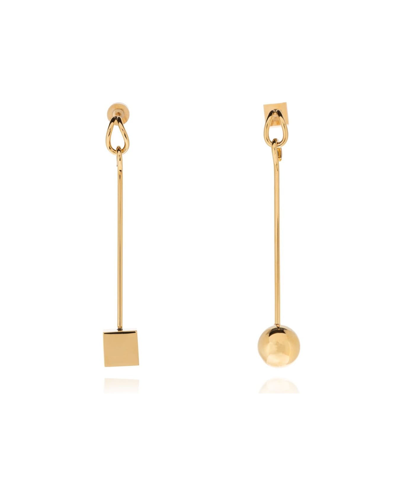 Jacquemus Asymmetric Dangle Earrings - Oro