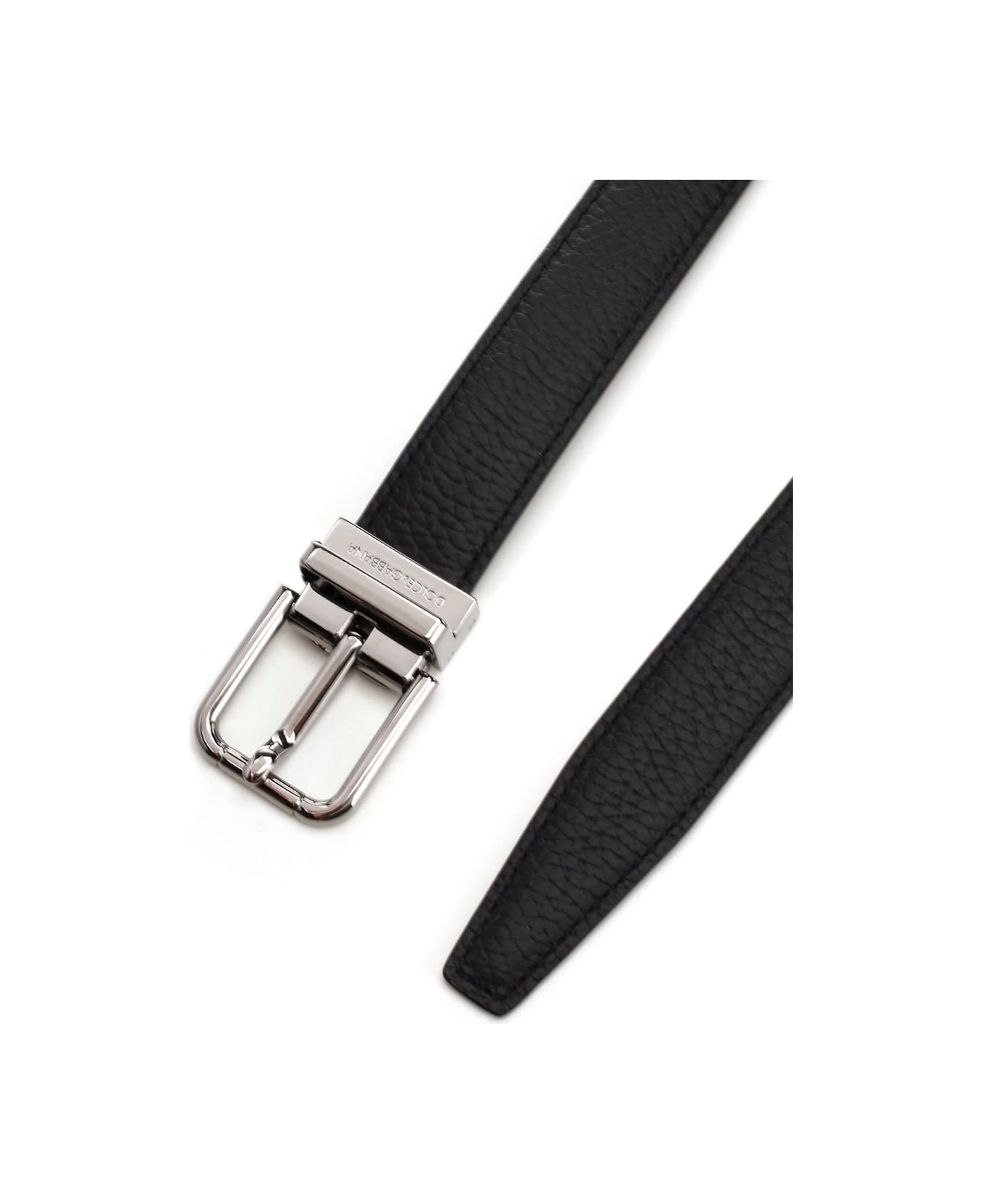 Dolce & Gabbana Calfskin Belt - Black