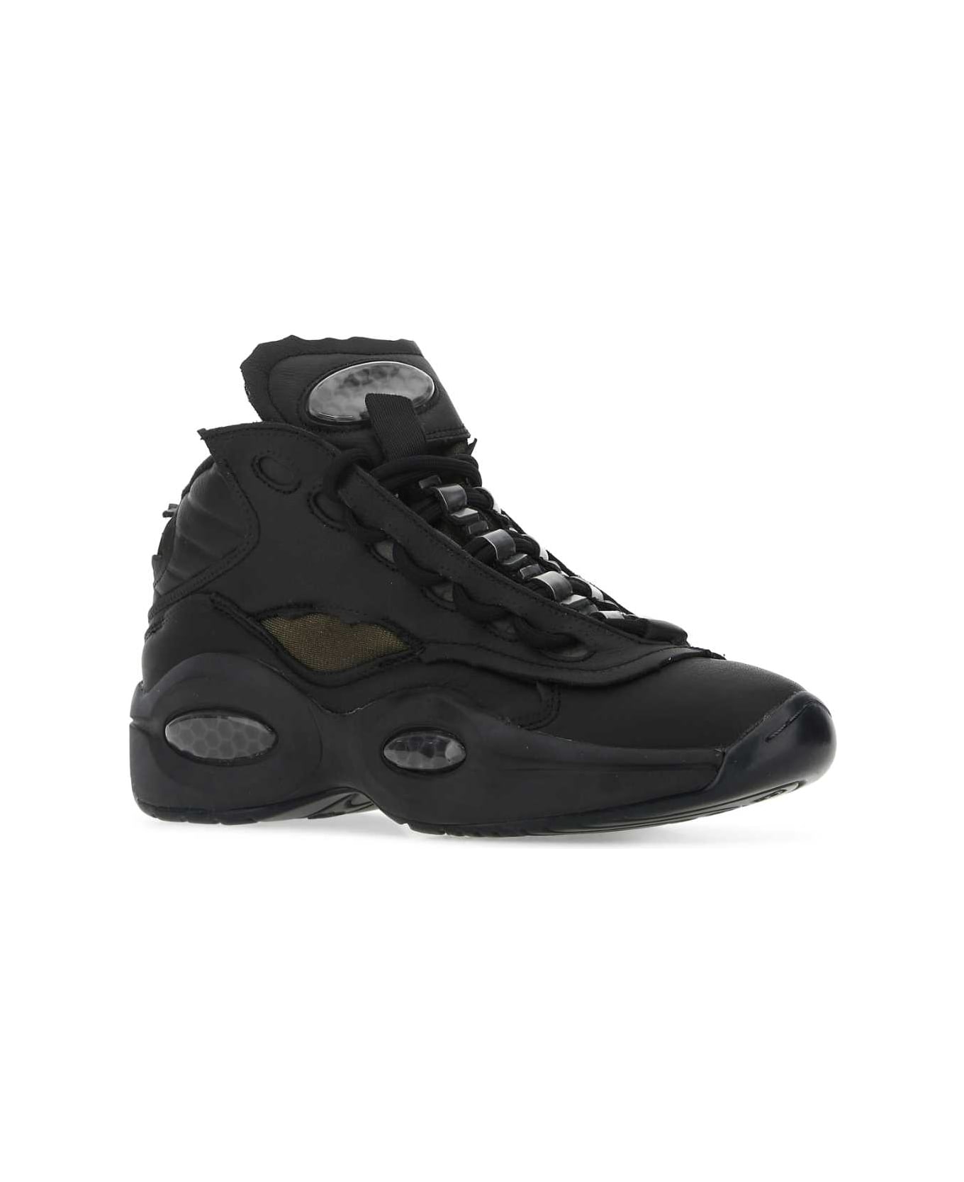 Reebok Black Leather Project 0 Tq Memory Of Sneakers - BLACKFTWWHTBLACK