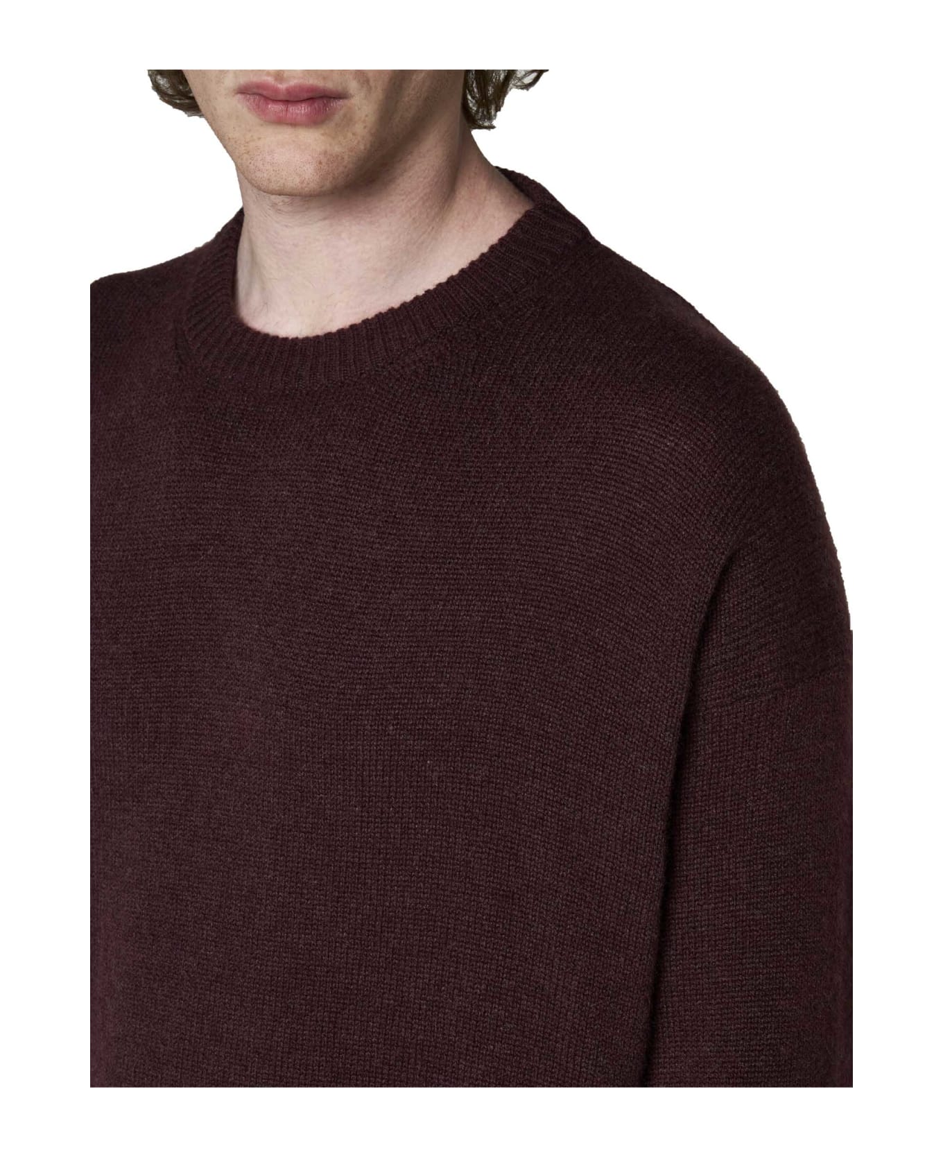 Jil Sander Sweater - Chocolate plum ニットウェア