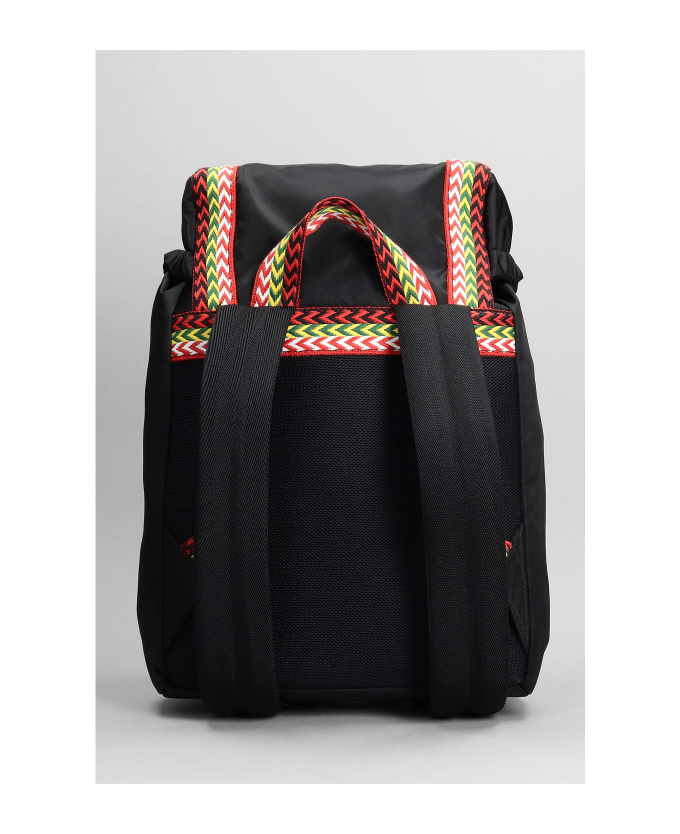 Lanvin Backpack Nano Curb Backpack In Black Nylon - black