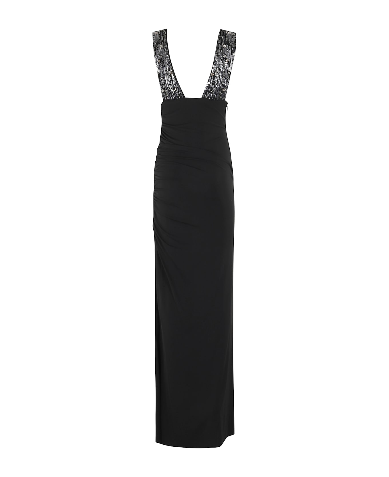 Amen Dress In Fluid Jersey - Black
