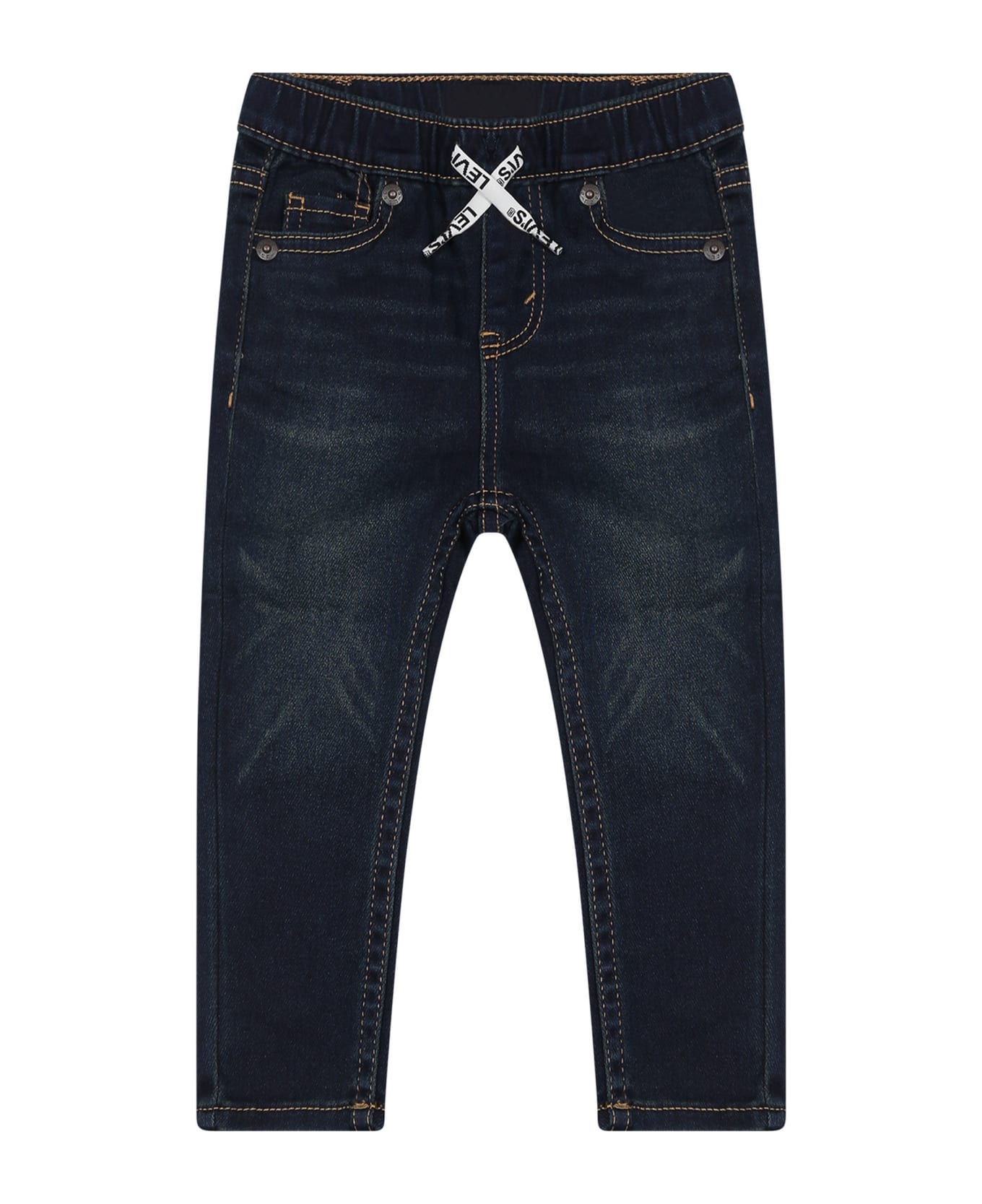 Levi's Blue Jeans For Baby Boy With Patch Logo - Denim ボトムス