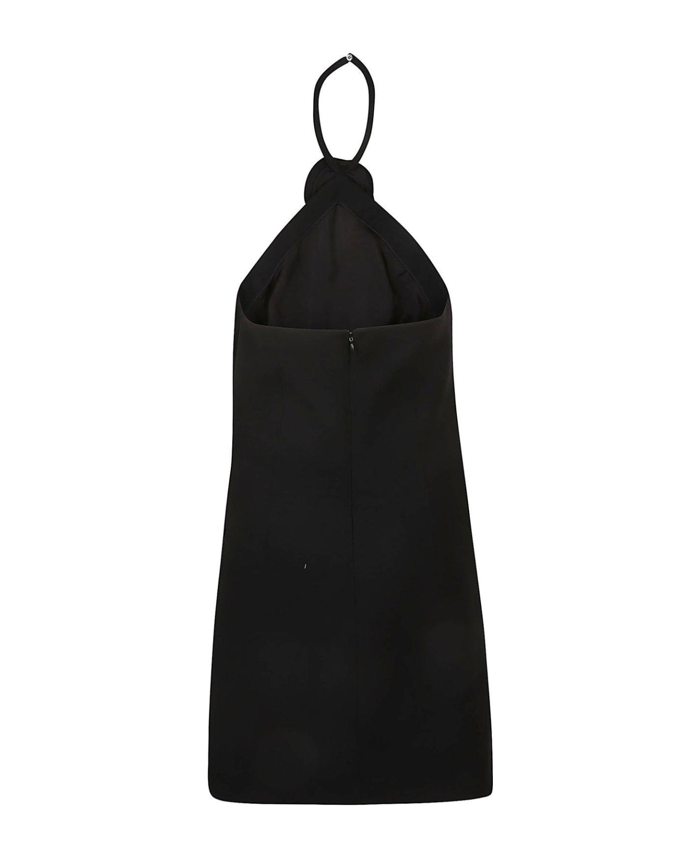 Valentino Halterneck Sleeveless Mini Dress - Black
