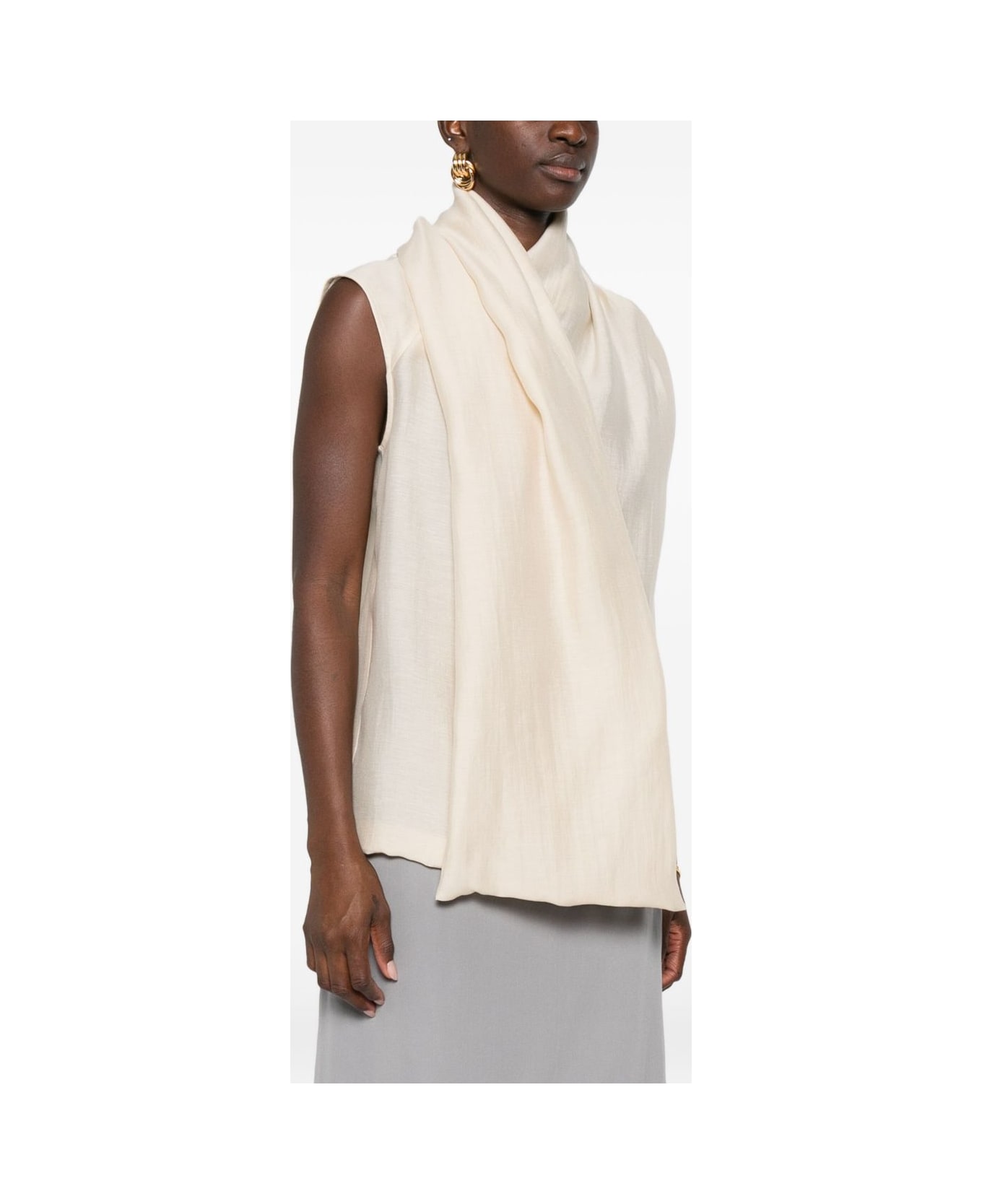Totême Scarf Blouse - Beige