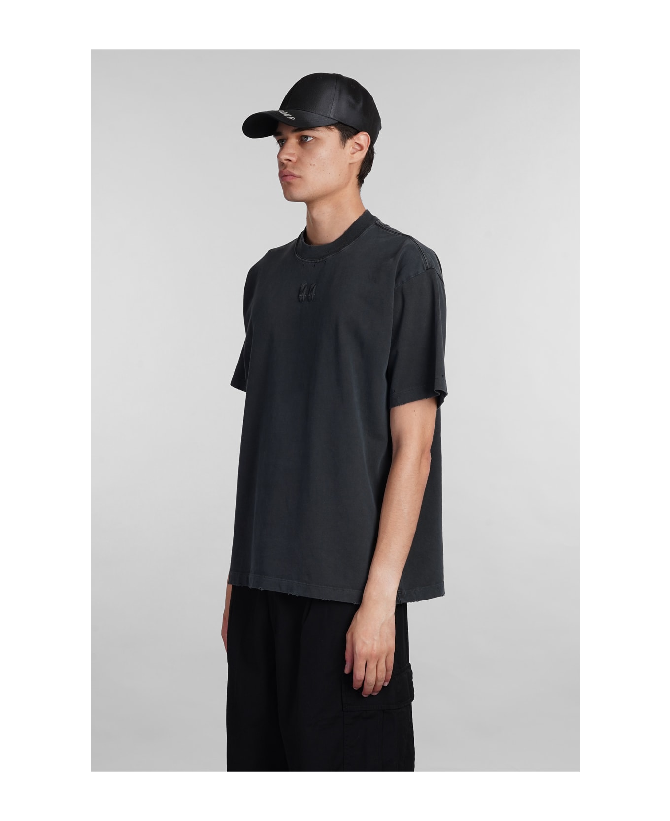 44 Label Group T-shirt In Black Cotton - Black