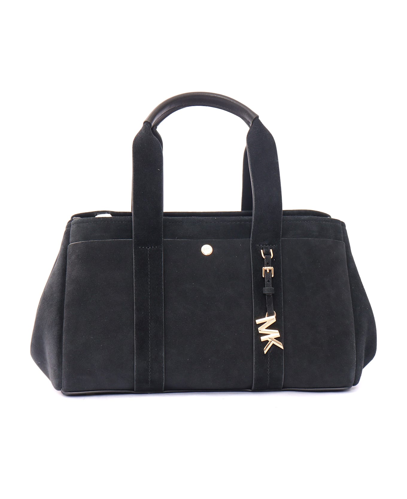 Michael Kors Sm Ew Satchel - BLACK