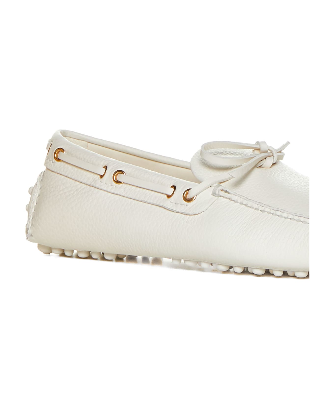 Car Shoe Loafers - White