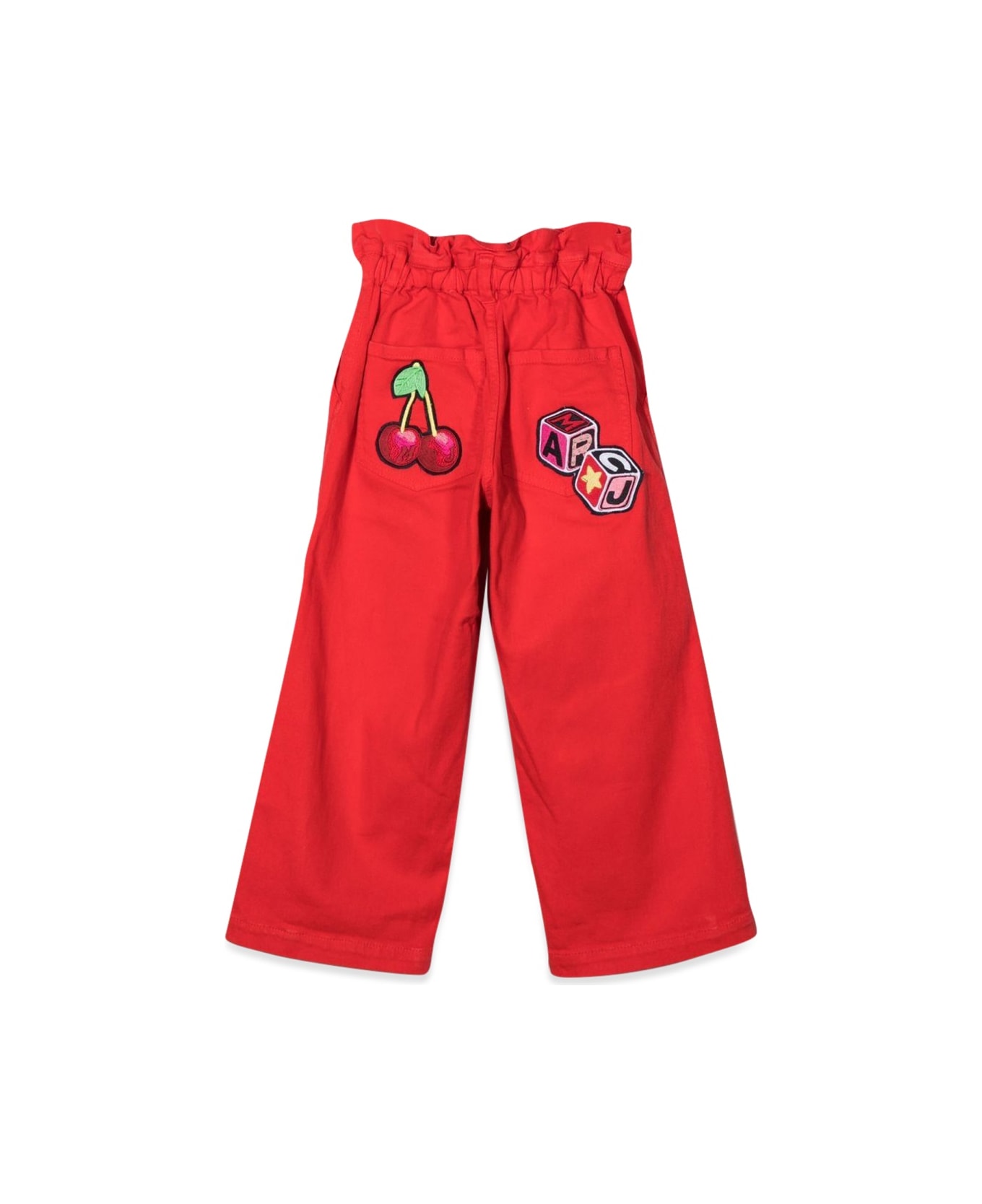 Marc Jacobs Wide Leg Pants Patch On The Back - RED ボトムス