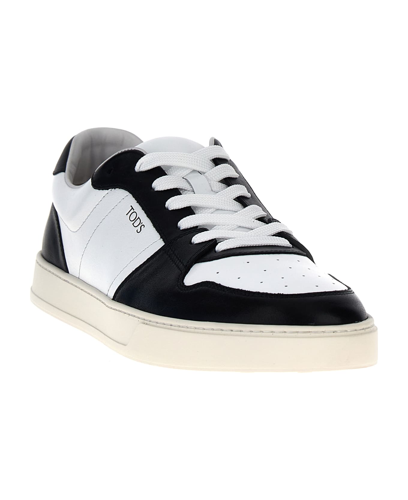 Tod's Leather Sneakers - White/Black