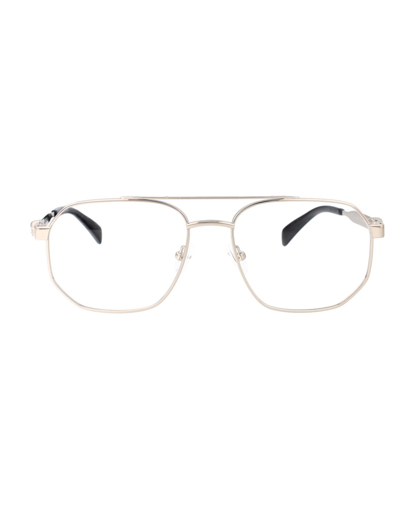 Alexander McQueen Eyewear Am0459o Glasses - 003 SILVER SILVER TRANSPARENT アイウェア