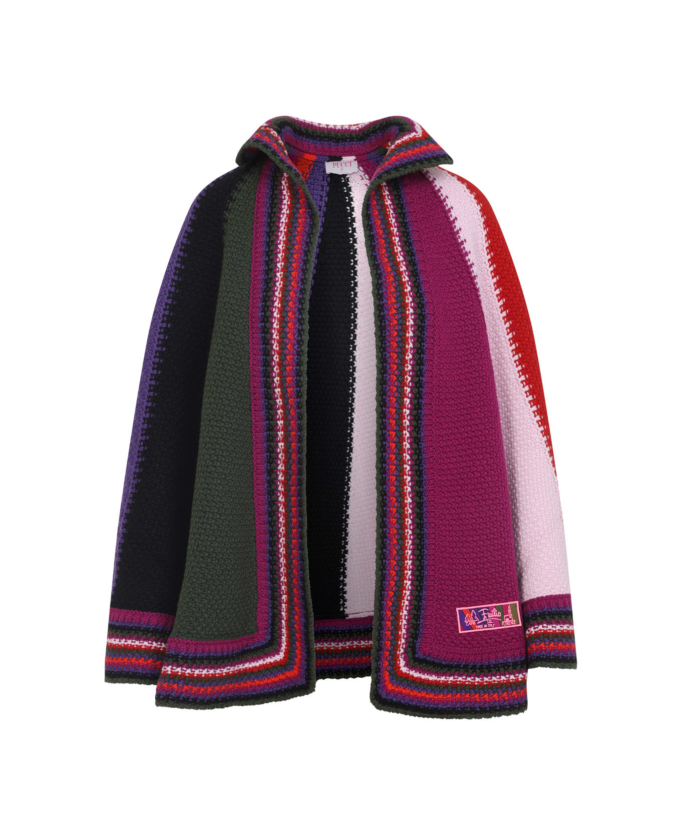 Pucci Wool Cape - Multicolor