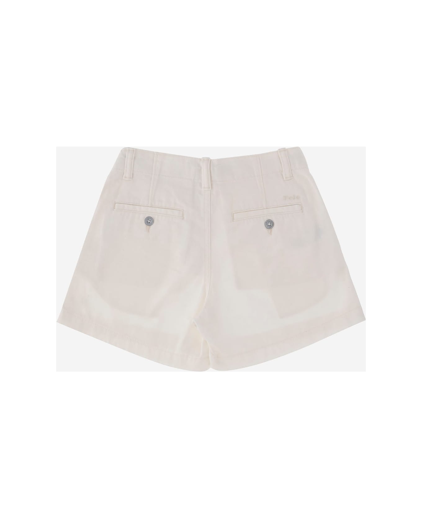 Polo Ralph Lauren Cotton Short Pants With Logo - White
