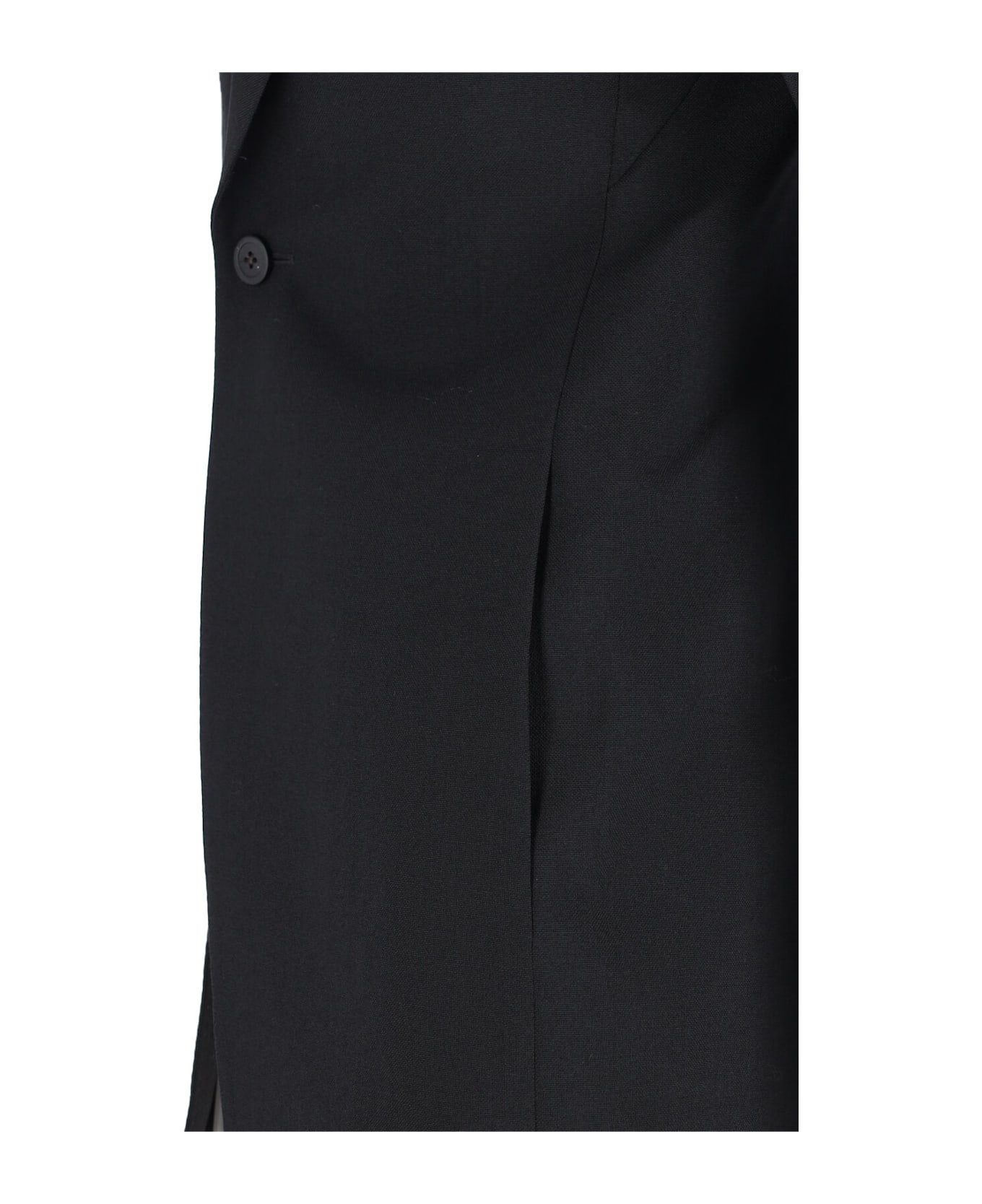 Rick Owens Single-breasted Wool Blazer - Black  