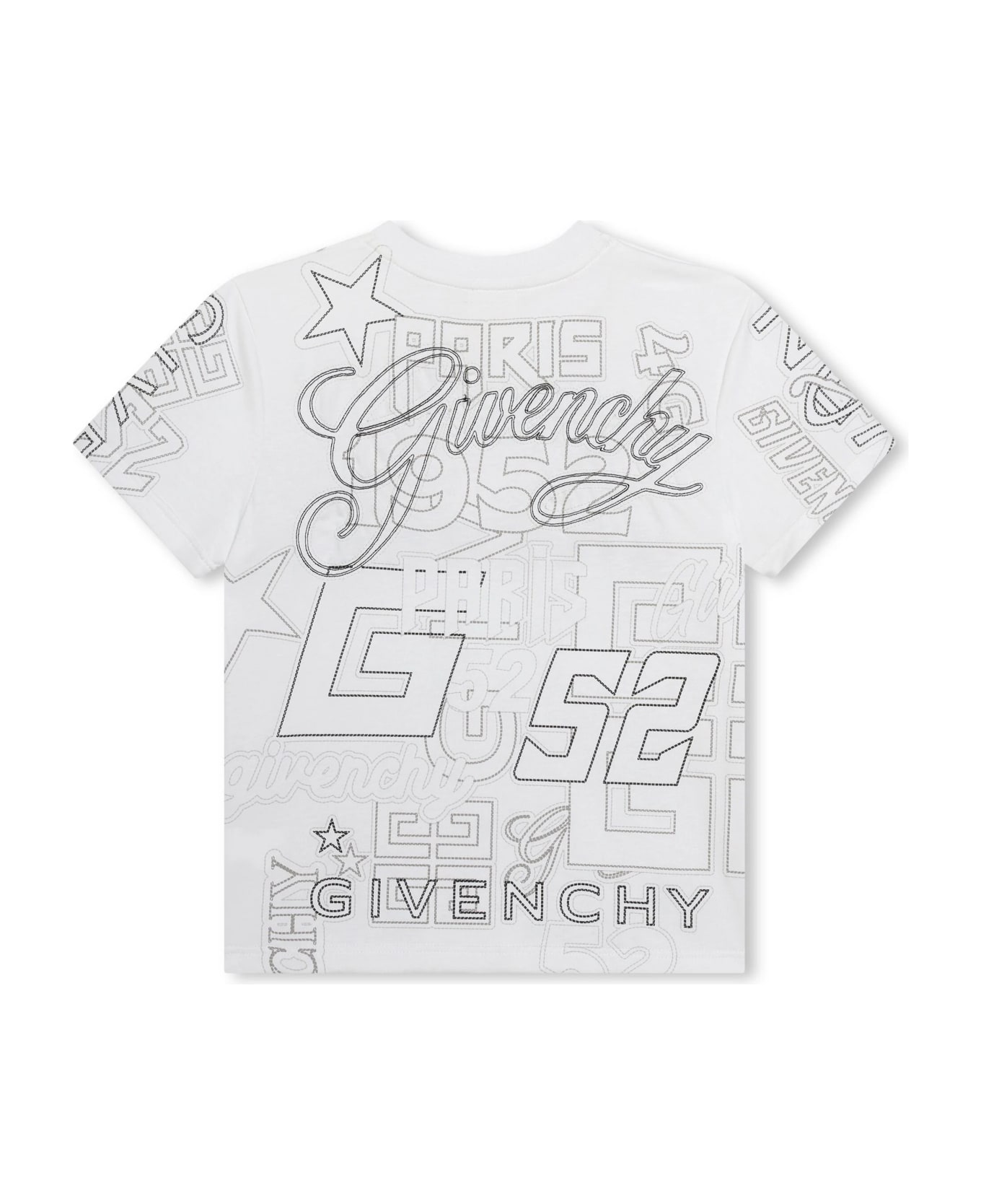 Givenchy White T-shirt With All-over Print - White