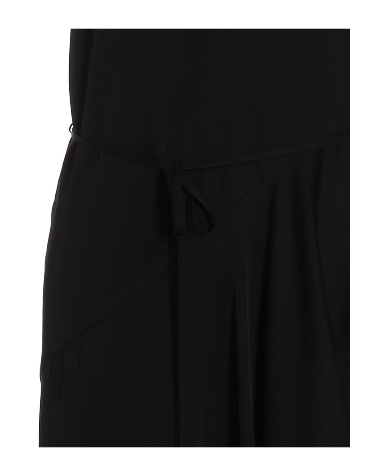 TwinSet Satin Maxi Dress - Black  