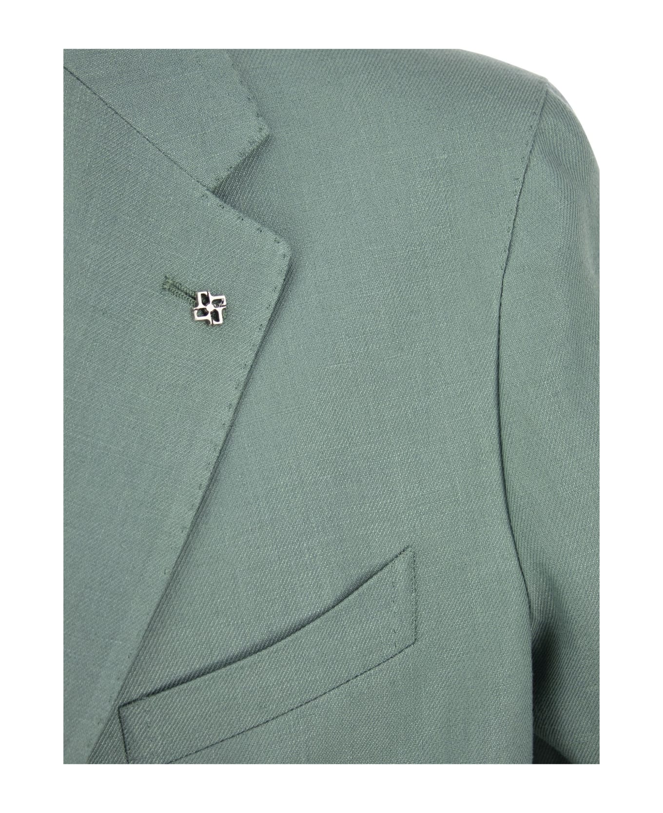 Tagliatore Two-button Wool Jacket - Green