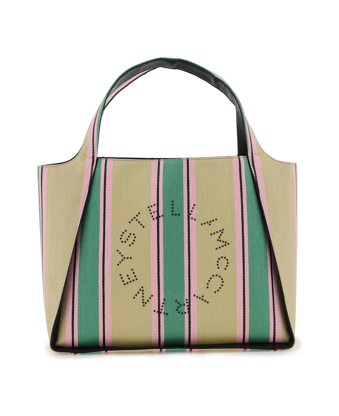 Stella McCartney Stella Logo Raffia Tote Bag - Multicolor