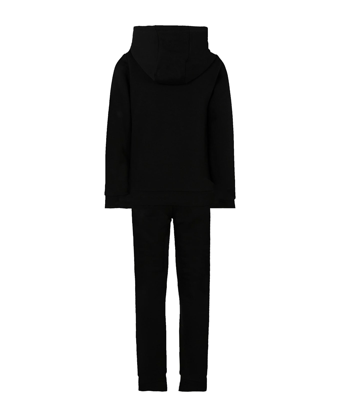 Hugo Boss Black Suit For Boy With White Logo - Black