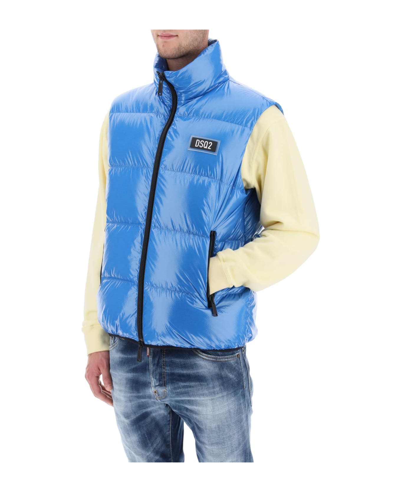 Dsquared2 Quilted Down Vest - Blue