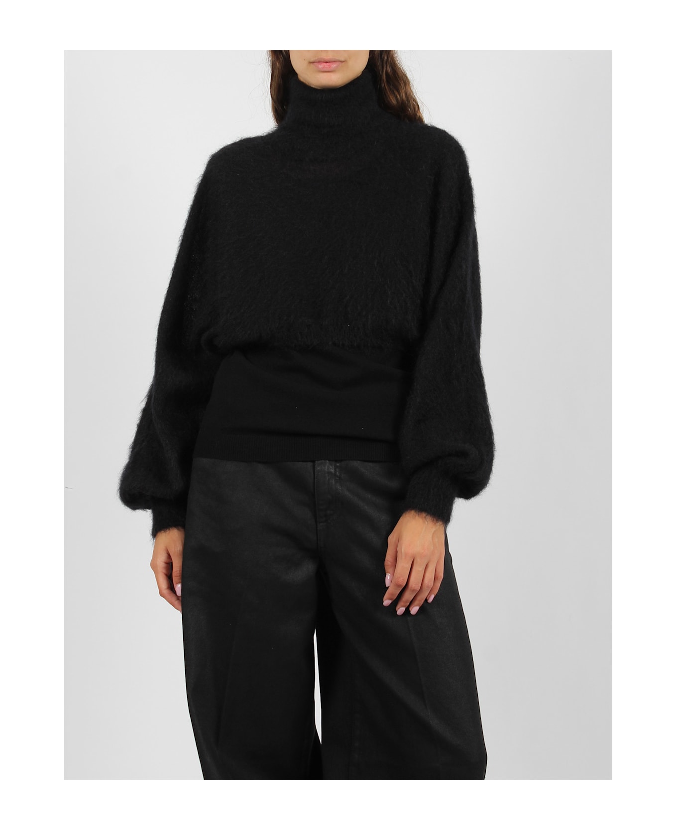 Alberta Ferretti Turtleneck Sweater - Black