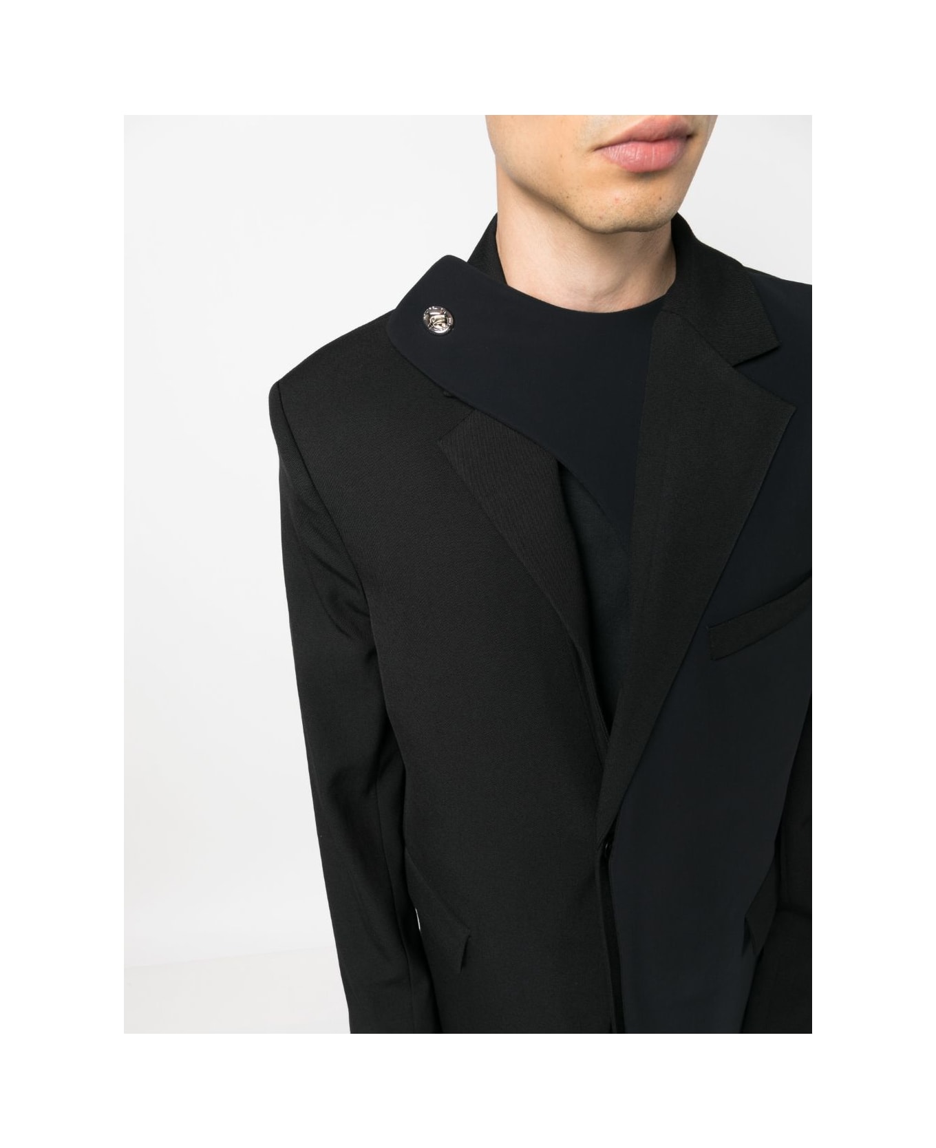 Botter Wool Single-breasted Blazer - Black