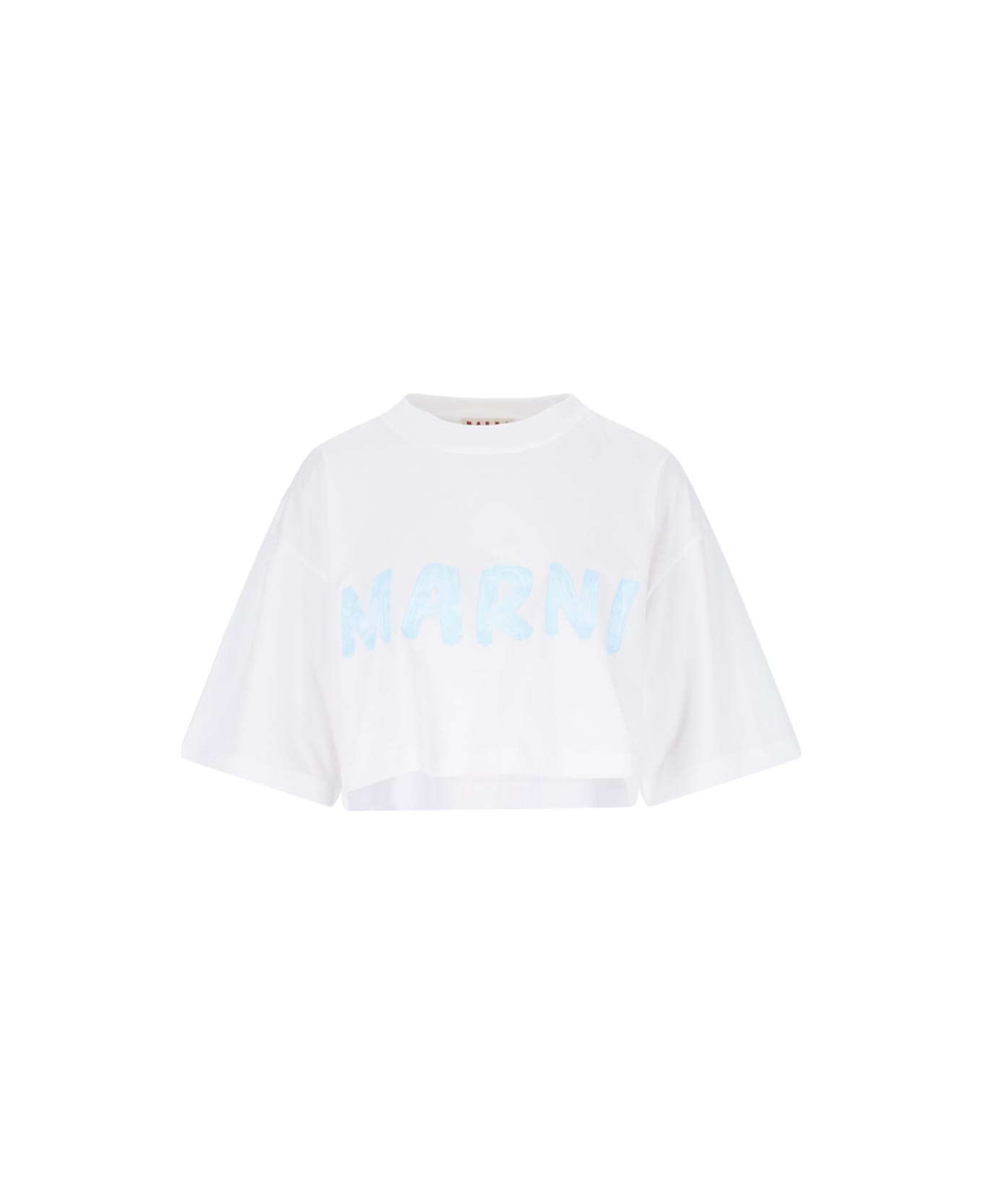 Marni Logo Crop T-shirt - White Tシャツ