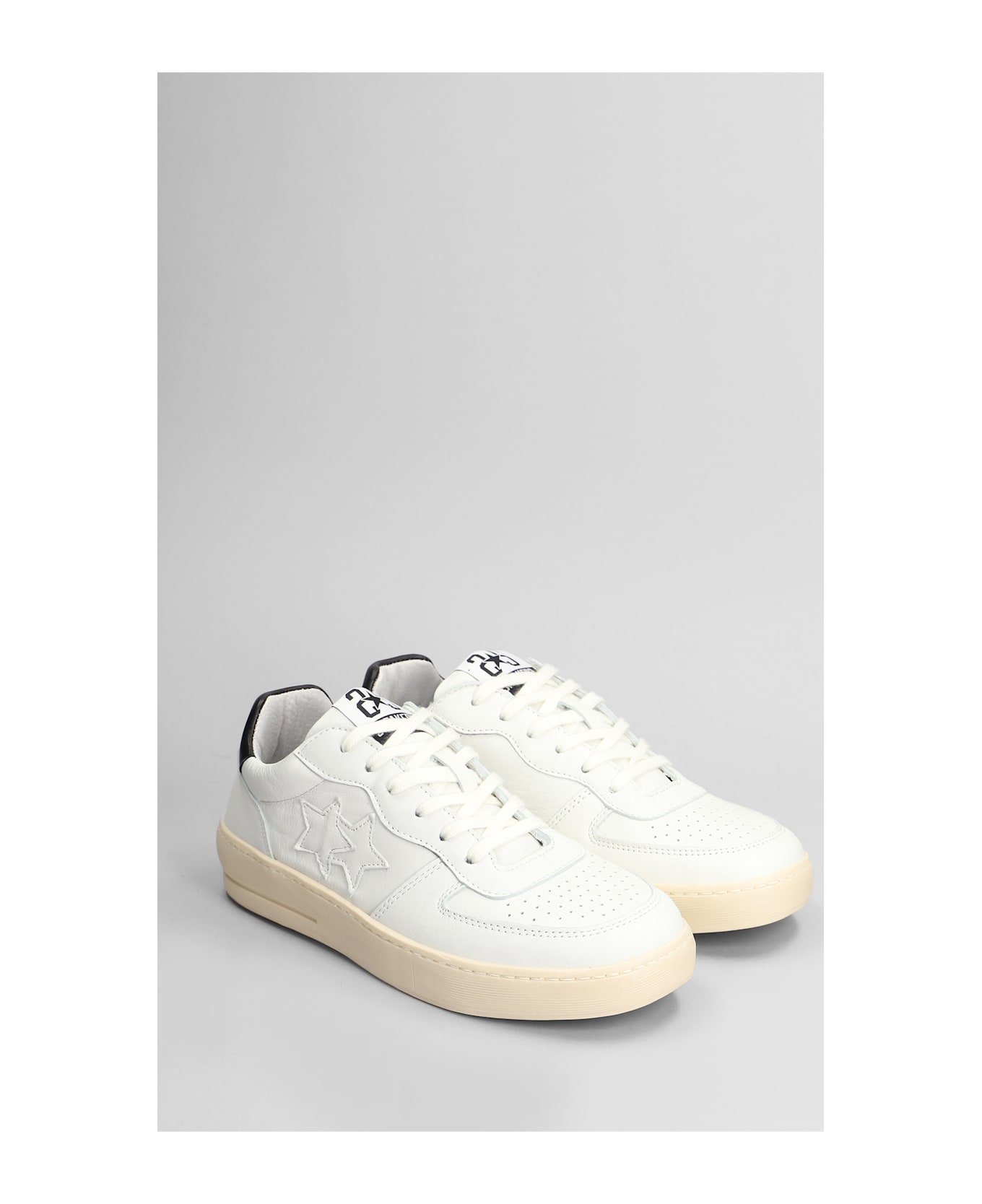 2Star Sneakers In White Leather 2Star - WHITE