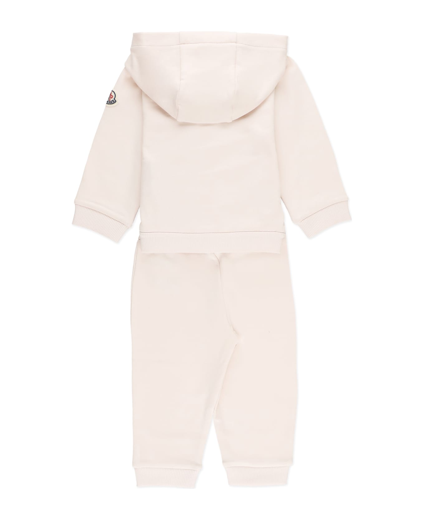 Moncler Two Piece Jumpsuit With Logo - Pink