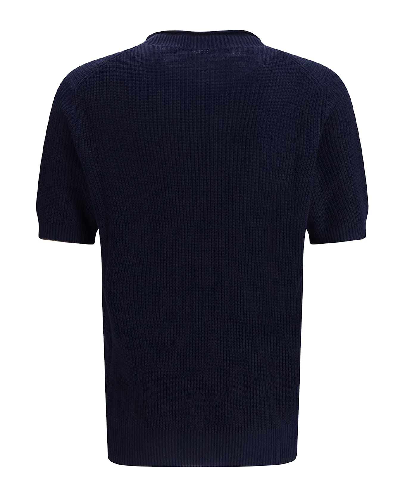Brunello Cucinelli Cotton And Linen Knit T-shirt