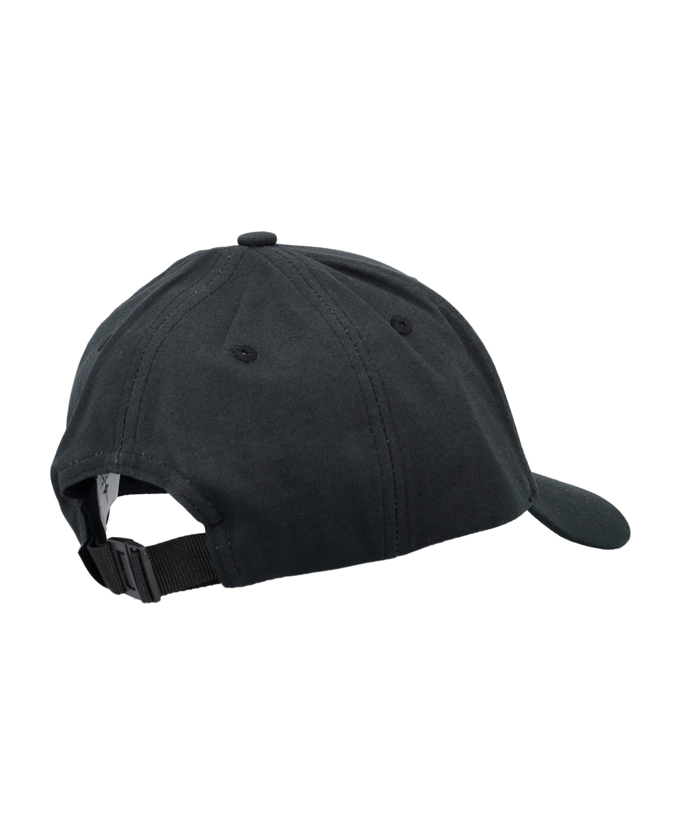 Stone Island Logo Embroidered Curved-peak Baseball Cap - black 帽子