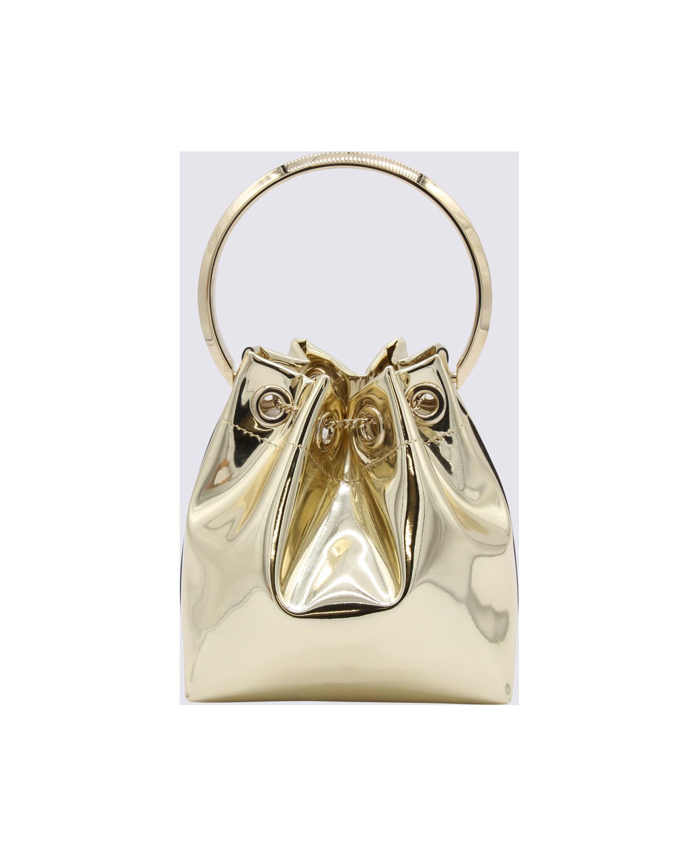 Jimmy Choo Gold Top Handle Bag - Golden