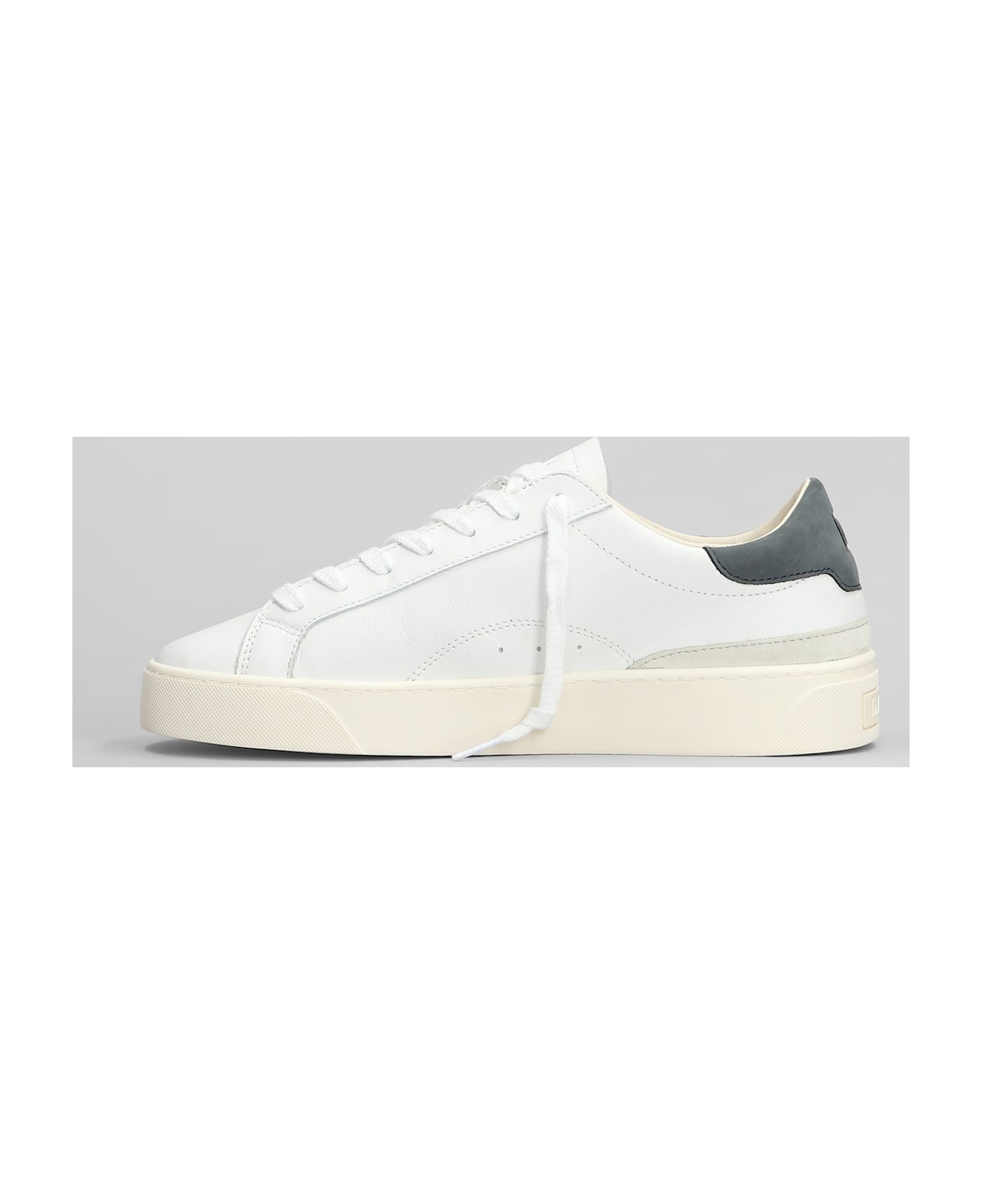 D.A.T.E. Sonica Sneakers In White Leather - White